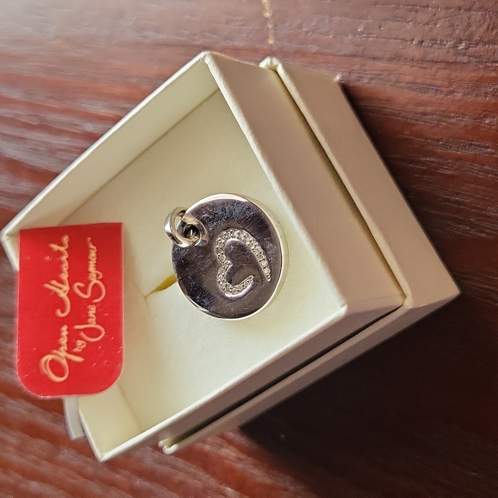 Open Heart Collection By Jane Seymour-Silver Heart Pendant